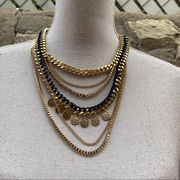 romolo Jewelry - NWT Romolo gold/blue necklace casual